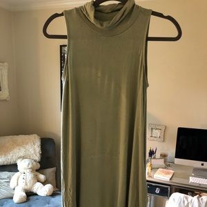 Green T-shirt dress